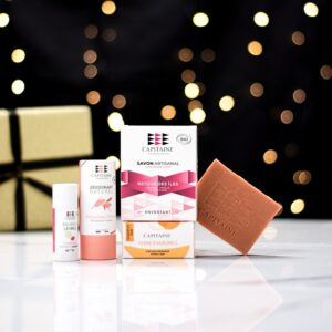 Coffret cadeaux contenant 4 produits naturels avec senteurs
